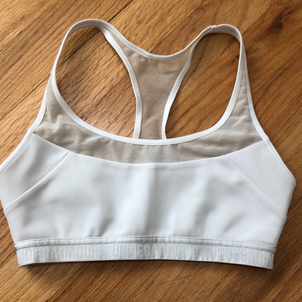 Under Armour White Sports Bra